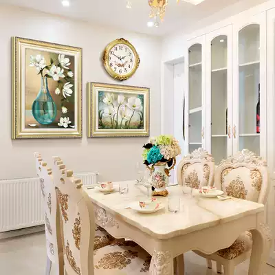 European dining room decoration painting Hall Hall hanging painting dining room background wall decorative painting wall decoration mural painting