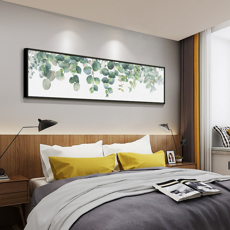 Bedroom Bedside Decoration Painting Small Freshener Modern Brief Master Bedroom Hanging Painting Room Nordic Atmospheric Wall Decoration Mural Painting