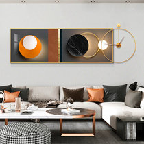 Living room decoration painting light luxury modern wall painting fashion atmospheric sofa background wall hanging painting creative clock combination mural