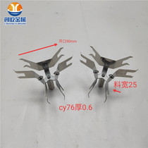 Painting spraying rotating fixture Square pipe with 3 vertical 35 pylons Support rod Painting hanger CY76