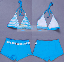 Special cabinet goldgel fashion swimsuit 2833 flat corner bikini three-piece swimsuit bathing spa