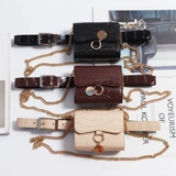 Tide, черная поясная сумка, маленькая цепь, ремешок для сумки, маленький костюм, юбка, ремень, сумка через плечо, популярно в интернете