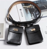 Брендовая небольшая небольшая сумка, ретро сумка через плечо, черная поясная сумка, нагрудная сумка, крокодиловый принт