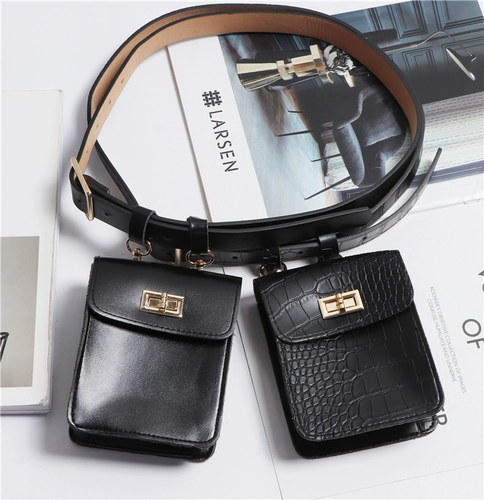 Брендовая небольшая небольшая сумка, ретро сумка через плечо, черная поясная сумка, нагрудная сумка, крокодиловый принт
