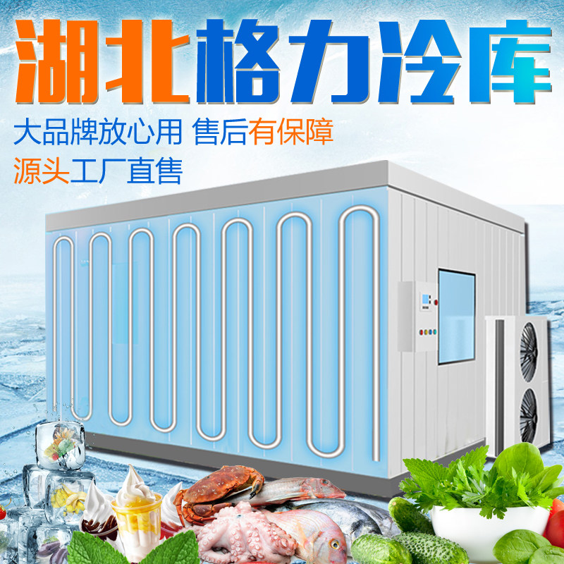 Hubei cold storage full set of equipment fruit and vegetable preservation refrigeration frozen large and small commercial system cold unit 220v