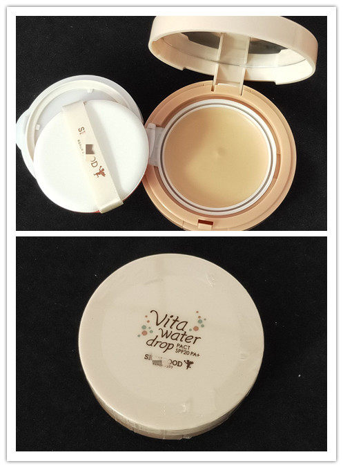 No powder bashing cabinet 185 ~ Korean Vitamin Bright Moisturizing Powder Cake 14G SPF20 PA 2 Color Optional-Taobao