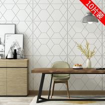 TV background wall 3d three-dimensional self-adhesive wall sticker Foam soft bag wall decoration renovation waterproof moisture-proof foam wallpaper