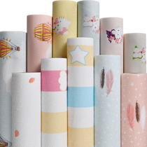 Childrens room bedroom warm self-adhesive wall stickers cartoon home environmental protection cute animal wallpaper thick waterproof wall sticker