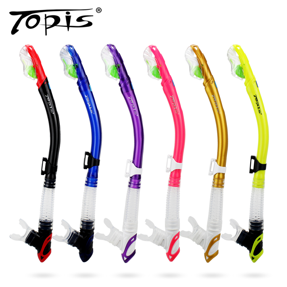 TOPIS swimming diving respirator lengthened imported silicone full dry snorkeling snorkel S198 207 268