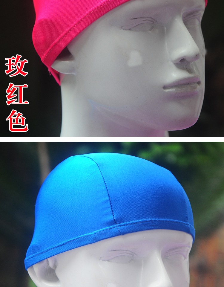 Mũ bơi cao cấp bằng vải cao cấp Siêu co giãn bằng nylon polyester Leica nam và nữ trưởng thành đội mũ bơi dài 	mũ bơi tốt