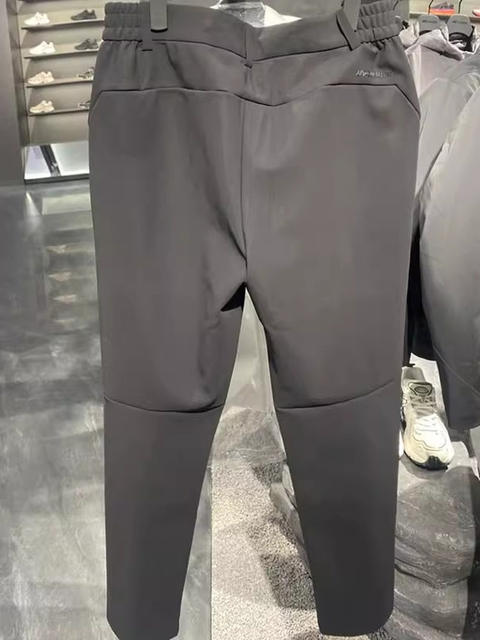 Anta Champion All-Weather Trousers Men's Business Winter Fleece-Lined Waterproof Slim Fit Knitted Pants 152440309