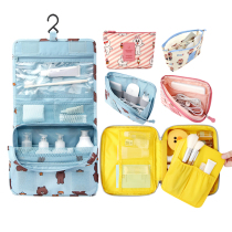 Korea LINE FRIENDS Brown Bear travel toiletries storage bag Cosmetics multi-function bag portable