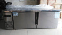 Yindu refrigerated Workbench console 1 2 meters 1 5 meters 18 m freezer refrigerator refrigerated fresh-keeping Cabinet
