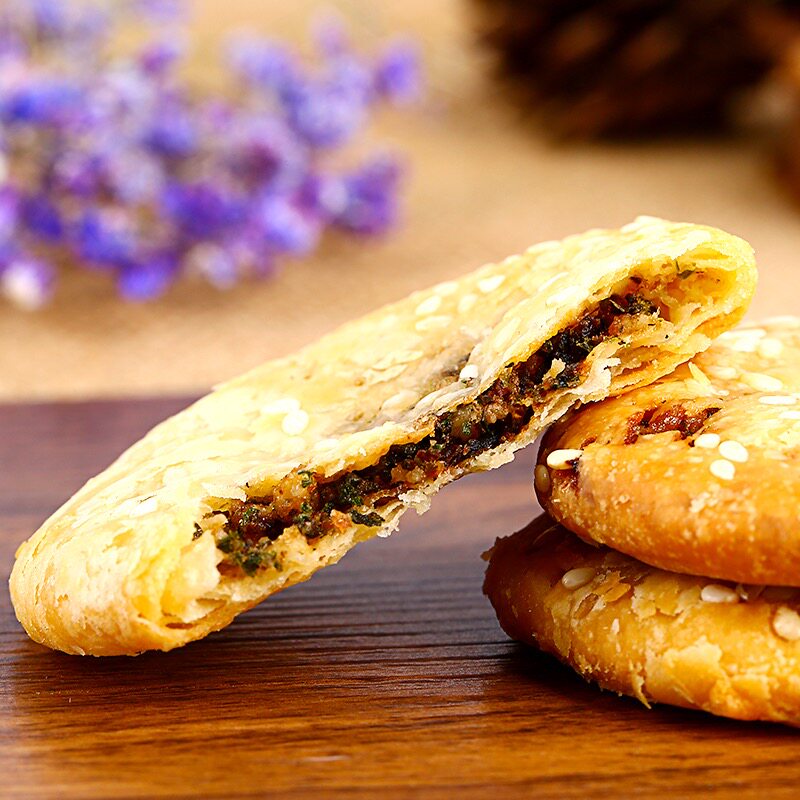 Huangshan cookie authentic meat cake buckle meat meat meat meat meat meat meat meat snack pastries leisure food