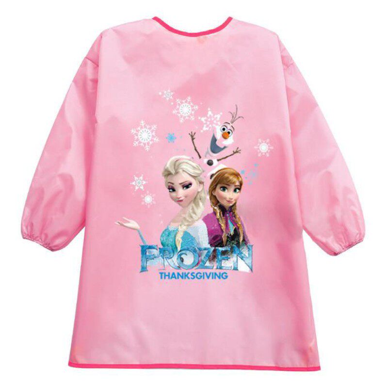 Children's bib back dressing baby food jacket waterproof protective apron hoodie big child painting painting clothes light breathable