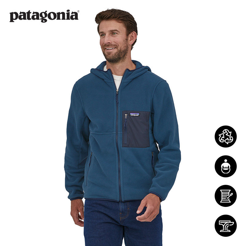 Men's hooded fleece Microdini 26210 patagnia Patagonia