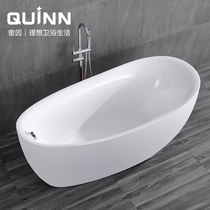 Quinn acrylic household bathtub Adult free-standing one-piece seamless forming jacuzzi European-style tub pool