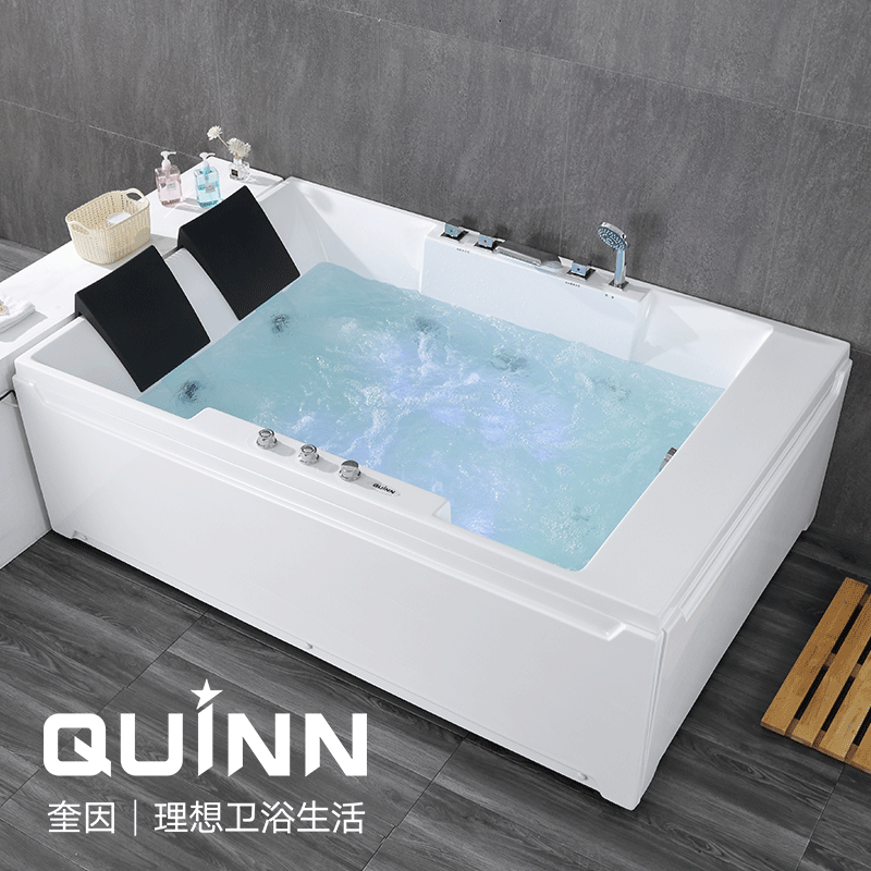 1 7 meters 1 85 meters double bath massage surfing free-standing acrylic couple heated luxury bathtub