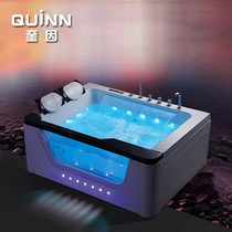 Quinn acrylic massage surf bathtub constant temperature water curtain waterfall bathtub single double 1 7m bathtub adult