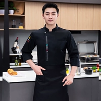 Водонепроницаемый черный лонгслив, фартук