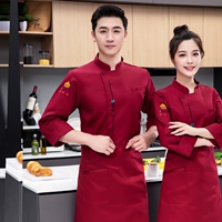 Водонепроницаемый красный лонгслив, фартук