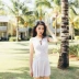 Xiaotao đồ bơi nữ thời trang bảo thủ Slim che bụng giảm béo mùa xuân tắm phù hợp với vẻ đẹp trở lại váy kiểu áo tắm một mảnh - Bộ đồ bơi One Piece Bộ đồ bơi One Piece