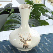 Nordic Ins Creative Ceramic vase Fashion crack porcelain Dry floral floral living-room floral American handiwork pendulum