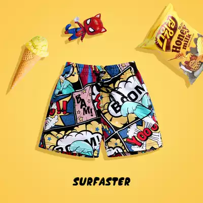 Fast waves boys swimming trunks quick-drying shorts baby beach pants surf middle-big Children Children boy swimsuit summer
