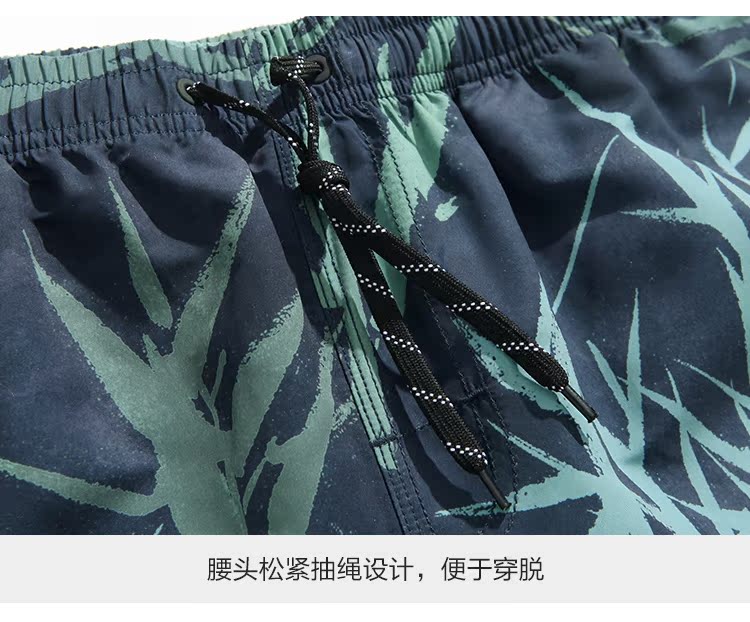 Speed ​​Wave Beach Quần nam khô nhanh bên bờ biển Boxer Đồ bơi Loose Plant In Năm Quần Mùa hè Lướt sóng Xu hướng Quần short - Quần bãi biển quần áo đi biển nữ