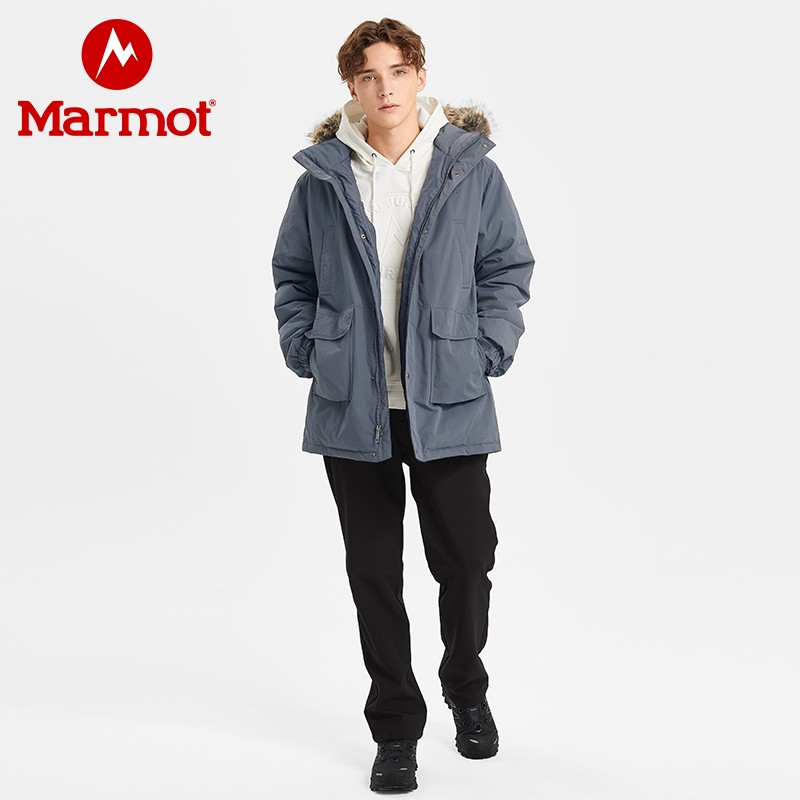 19年秋冬新款 Marmot 土拨鼠 Steinway 700蓬 带毛领 户外男式羽绒服 V41640 京东优惠券折后￥1449闪购 三色可选