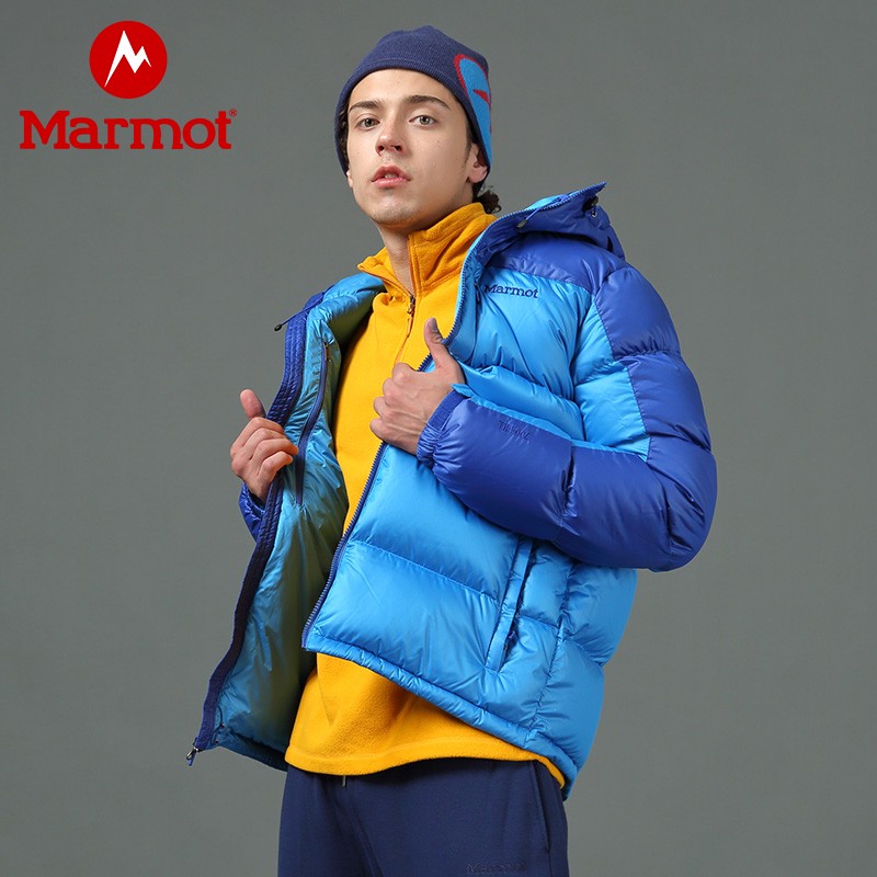 双11预售 Marmot 土拨鼠 Guides 700蓬鹅绒 户外男式连帽羽绒服 V73067 ￥659包邮（需100元定金）3色可选