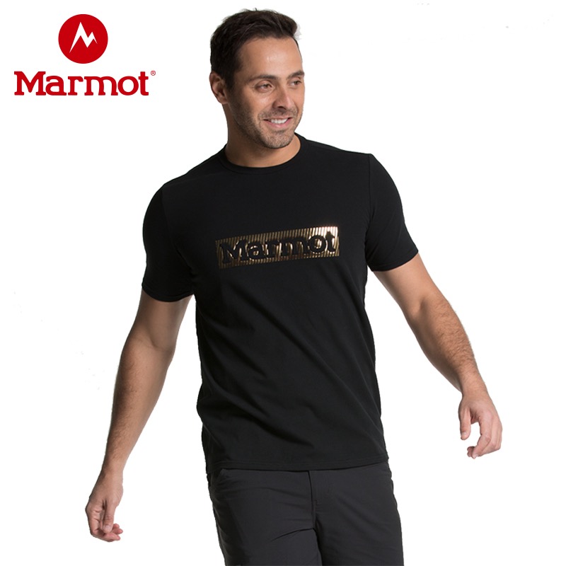 Marmot 土拨鼠 男式圆领印花短袖T恤 42770 天猫优惠券折后¥89包邮史低(¥99-10)2色可选