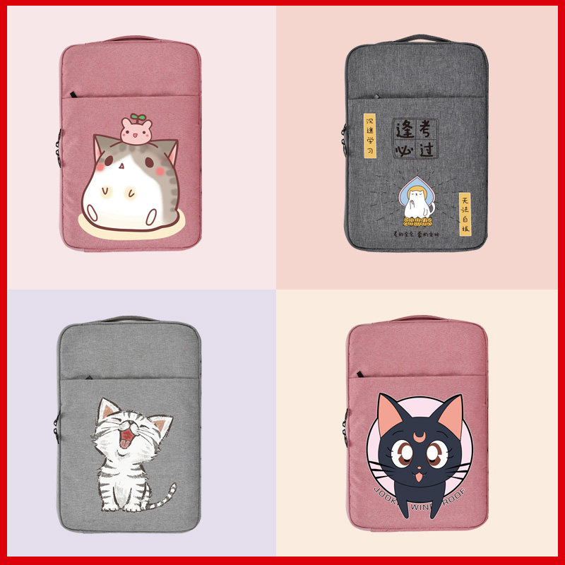 Applicable pen electric bag 13 3 inch air liner 12 Apple pro woman 14 protective sleeve 15 6 cartoon kitty bag 11 Xiaomi 16 inch Huawei female flat ipad HP Lenovo