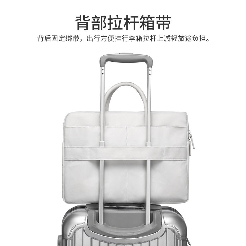 Laptop Bag for MacBook 13.3inch Huawei Computer Large Capacity Bag 15.6inch D14 Inner Sleeve Air Female Apple Matebook Protective Case Male 16 Suitcase Can Be Hung on Trolley ins