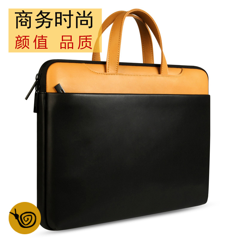 Apple notebook computer Hand bag pro millet 15macbook16 inch Business 13 3 inch air briefcase Lenovo mac notebook computer inner cowhide leather 14 inch