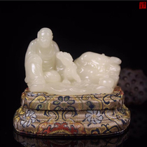 Collection Boutique Old Pit Fujian Shoushan Stone Junction Crystal Lotus Root Pieces White Hibiscus Stone Pendulum Pieces (Dragon Rohan)