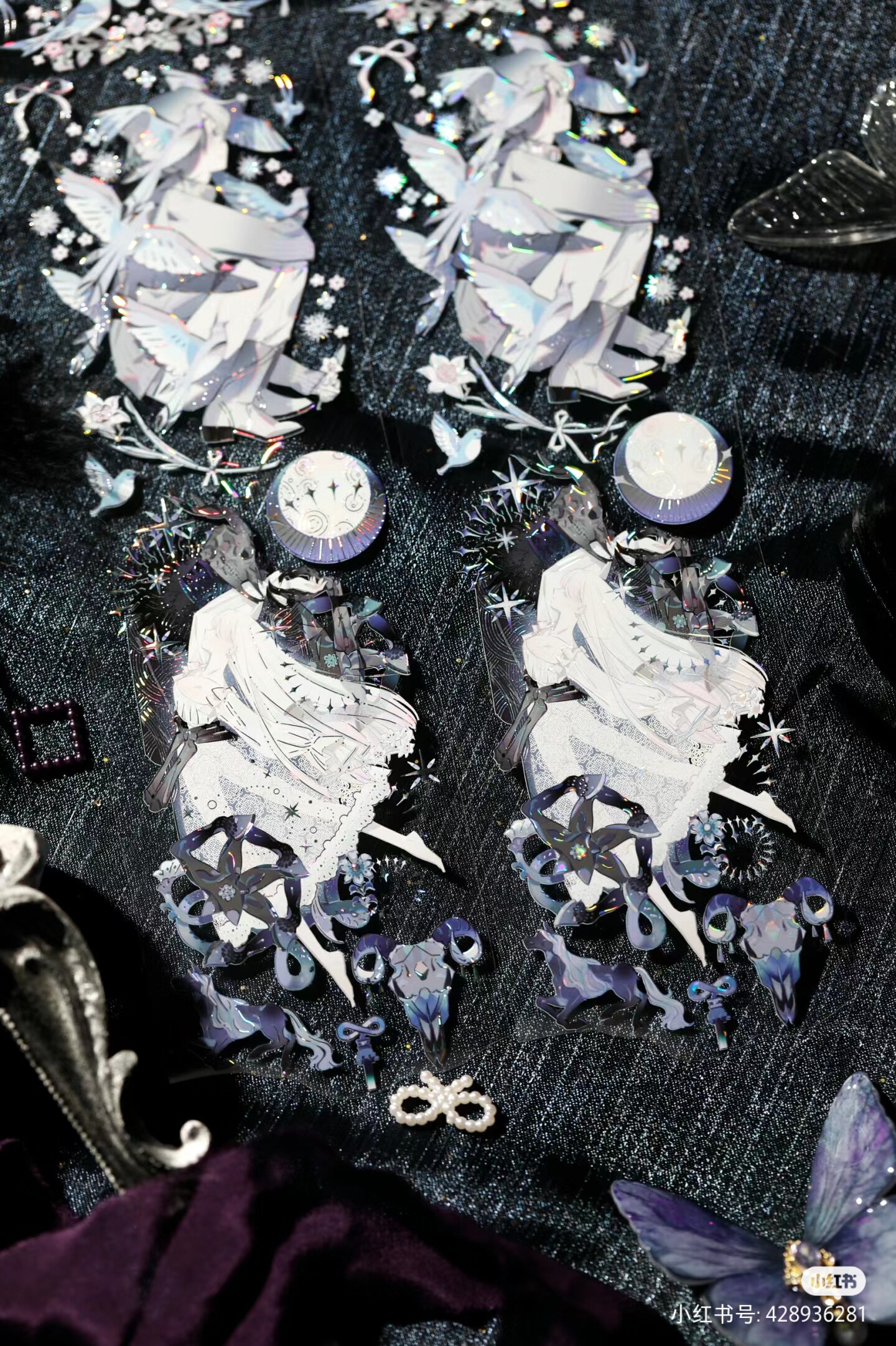 И бумажная лента 【整卷现货】野葵新 幽若织亡贝壳光胶带手帐咕卡流麻谷美人物美