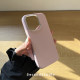 Original minimalist high-end litchi pattern iphone15promax mobile phone case leather all-inclusive model 14pro matte fine handmade leather apple 13pro protective case 15 ສີແຂງ