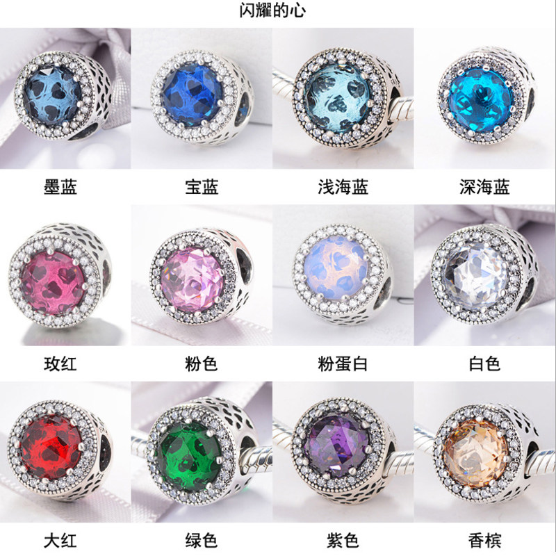 925 sterling silver large hole hair bead beaded hand snake bone chain accessories string jewelry opal DIY sterling silver beads