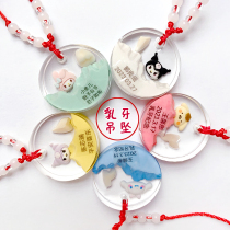 Deciduous tooth souvenir diy pendant baby fetal hair breast milk necklace pendant homemade umbilical cord fetal hair commemorative collection