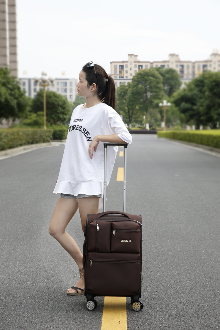 Bánh xe phổ hành lý nữ xe đẩy trường hợp nam 20 inch nội trú sinh viên đại học 24 Oxford vải vali 22 hộp kinh doanh balo du lịch