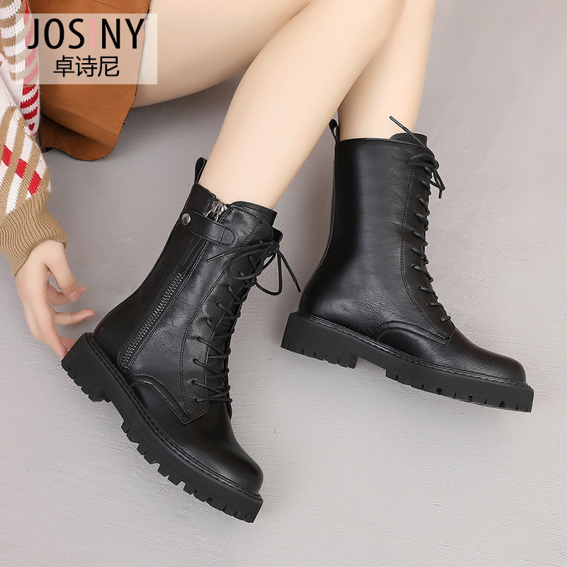 Chapels 2022 new Martin boots Women in winter Cavet with Inn Wind Leisure 100 hitch short boots female Chains