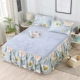 Mùa đông dày đặc màu flannel giường váy trải giường đơn mảnh Simmons chống bụi che phủ 1,8 m 1,5m giường