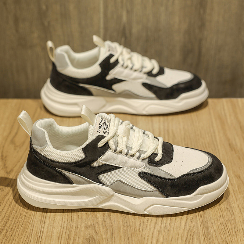 Men's Shoes 2025 New Autumn Breathable Trendy Brand High-End Versatile Casual Sneakers Men's Sports Soft-Soled White Shoes