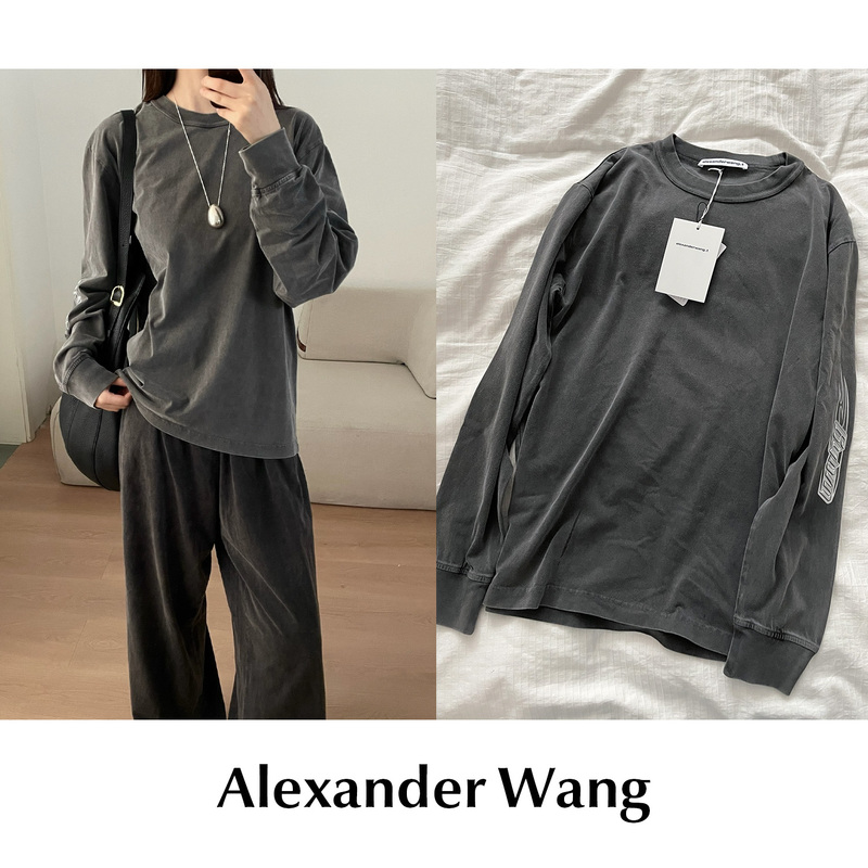 Cettce in Stock Alexander Wang / Alexander Wang Logo Long Sleeve T-Shirt