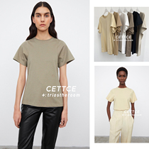 CETTCE spot Toteme classic T-shirt ESPERA TEE TEE multi-color organic cotton solid color short sleeves