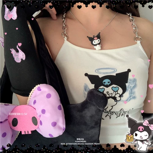 Брендовая мультяшная цепь, топ с чашечками, майка, коллекция 2022