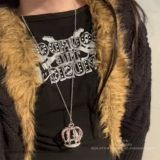 Длинное ретро ожерелье, демисезонный свитер, длинный аксессуар, изысканный стиль