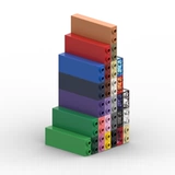 LEGO 2454 46212 35274 1x2x5 Стольбы Черно -белый красный и желтый синий и зеленый прозрачный печать