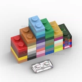 LEGO LEGO 3023 6225 28653 1x2 Основной черный черный, белый серый, серый, синий, синий зеленый прозрачность